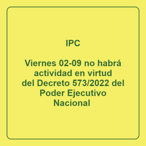 Viernes 2 de septiembre. Feriado Nacional Instituto de Profesorado