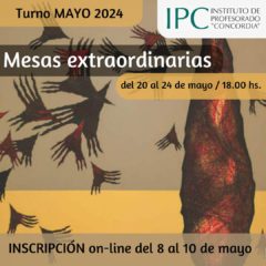 Inscripción a exámenes finales del turno extraordinario Mayo-2024